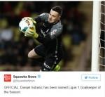 Hrvatski nogometni reprezentativac najbolji vratar francuskog prvenstva Foto Twitter