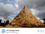 U njemačkom gradu sagrađen najviši pješčani dvorac na svijetu Foto Twitter