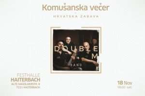 U subotu Komušanska večer u Haiterbachu, nastupa Double M iz Stuttgarta Double M