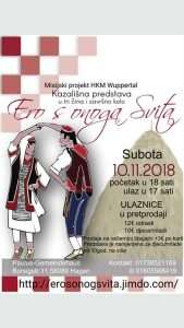 Kazališna predstava i ples „Ero s onog svita“ večeras u Hagenu plakat ero s onoga svita
