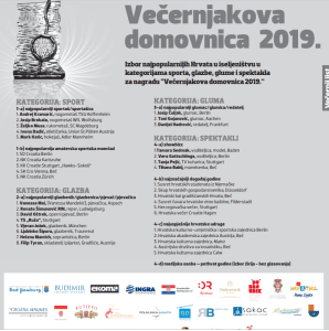 Večernjakova domovnica 2019.: Doznajemo za koga se najviše glasuje... najnovija lista kandidati