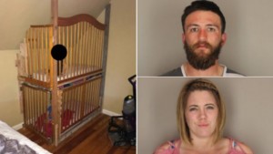 POLICIJA TRAŽILA ORUŽJE I DROGU A ZATEKLA HOROR PRIZOR: Roditelji držali malodobne blizance u drvenim kavezima Uhićeni roditelji koji su djecu držali u krevetićima kao za pse / Foto: Modoc County Sheriff's Office