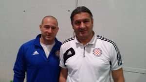 Krešimir Stanić dvostruki strijelac u 2:0 pobjedi Hajduka Zürich Krešimir Stanić i trener Siniša Kovačević / Foto: Fenix (I.Barišić)