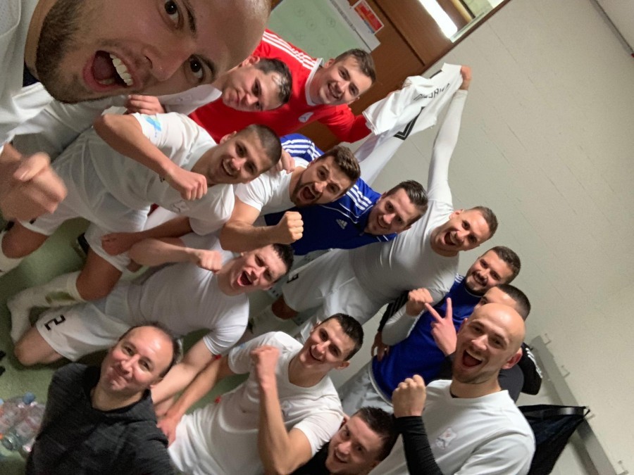 Hat-trick Maria Mrkonjića u uvjerljivoj 3:0 pobjedi Posavine Basel Igraci Posavine Basel slave pobjedu / Foto: Fenix