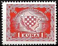 Filatelija Nezavisne Države Hrvatske: Hrvatske iseljeničke marke u službi promicanje hrvatske neovisnosti 1 Kuna
