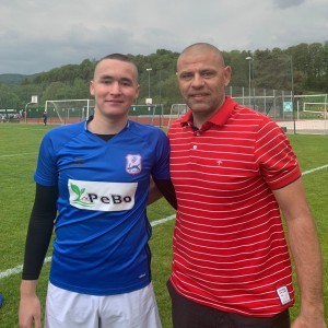 Mladi Gabriel Topić (16) u Posavini Basel nastavlja stopama oca Marka Topića Sin i otac, Gabriel i Marko Topić / Foto: Fenix (J.Mijić)