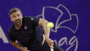 NA 18. GODIŠNJICU TRIJUMFA U WIMBLEDONU: Ivanišević pobijedio Raftera i objavio kraj egzibicijskih nastupa u Umagu Goran Ivanišević / Foto: Hina