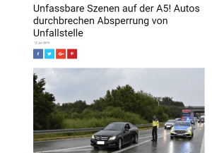 HEIDELBERG/KARLSRUHE: Nevjerojatna scena na autocesti A5 - Vozači ignorirali policiju karlsuhe