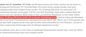 PUCNJAVA U MÜNCHENU: Policija traga za muškarcem kojeg se sumnjiči za pokušaj ubojstva 20-godišnjeg hrvatskog državljanina Njemački mediji pišu o hrvatskom državljaninu kojeg traži policija u Münchenu