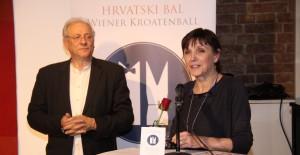 73. Hrvatski bal u Beču ove godine i u znaku predsjedanja Hrvatske Vijećem EU-a Koordinator Hrvatskog bala u Beču Petar Tyran i Gabriela Novak Karall / Foto: Fenix S. Herek)