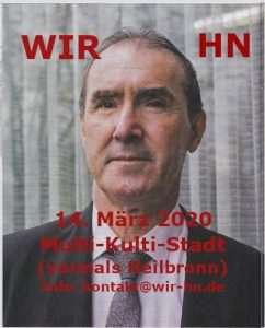 Predavanje dr. Tomislava Sunića u Heilbronnu 14. ožujka Plakat najave predavanja dr. Tomislava Sunića u Heilbronnu / Foto: Preslik WIR