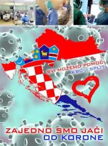 SOLIDARNOST NEMA GRANICA: Dalmatinske udruge predvođene HU Benedikt prikupljaju pomoći za kupnju opreme KBC-u Split Plakat HU Benedikt / Foto: Fenix (HU Benedikt)