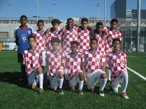 DVOJICA DJEČAKA IZ DALEKOG BRAZILA SANJAJU ISTI SAN: Hrvatska, nogomet, Modrić i Vrsaljko Nogometni klub Vila Croácia iz Rio de Janeira(Foto. Fenix (Privatni arhiv)