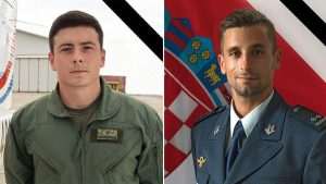 Poginuli piloti HRZ Luka Jagatić i Marko Novković/Foto: Fenix (MORH)