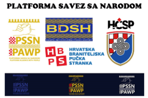 PLATFORMA „SAVEZ SA NARODOM“: HRT i mediji s državnom koncesijom favoriziraju određen političke stranke, što je u suprotnosti s Ustavom RH Plakat Saveza sa narodom / Foto: Fenix