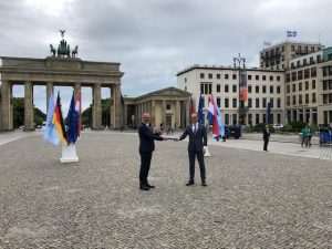 (FOTO) PRIMOPREDAJA PREDSJEDANJA VIJEĆEM EU U BERLINU: Njemačka zahvalila Hrvatskoj na predsjedanju Vijećem EU-a u otežanim okolnostima Foto: Fenix