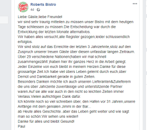 U NJEMAČKOJ SE DOGAĐA ONO OD ČEGA SU SVI STRAHOVALI: Nakon trgovačkih lanaca, zbog korona krize, počinju se zatvarati i neki od najstarijih restorana Vlasnik francuskog restorana koji u Düsseldorfu ima 31 godinu dugu povijest, oprostio se od svojih gostiju