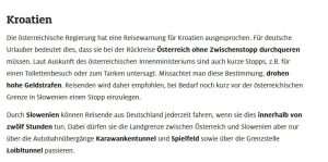 ADAC: Nijemci na povratku s Jadrana kroz Austriju ne smiju stati niti na zahod? Foto: Screenshot/ADAC