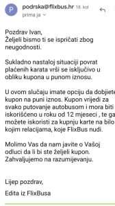 IVAN STANIĆ U NJEMAČKOJ UZALUD ČEKAO FLIXBUS: Autobus nije stigao, a ono što se kasnije događalo je nevjerojatno Sadržaj E-maila kojeg je Ivana Stanić dobila od FlixBusa