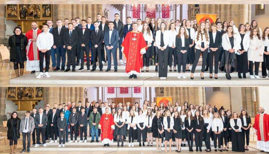 U HKŽ MÜNCHEN KRIZMANO 226 KRIZMANIKA: Prvi put u povijesti misije svetu krizmu je podijelio župnik a ne biskup 5. Krizma 1_Ns