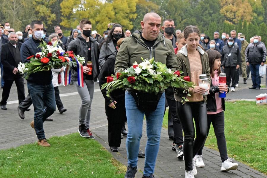 Obilježavanje 29. obljetnice pogibije junaka Domovinskog rata Blage Zadre Foto: Hina
