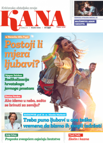 Dr. Alemka Markotić za Kanu: Ujutro molim, dok se spremam i vozim na posao. Treba puno ljubavi u ova teška vremena Naslovnica Kane u broju za mjesec studeni / Foto: Kana