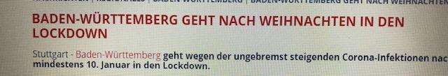 DO 10. SIJEČNJA: Baden-Württemberg ide u totalni “lockdown” B-W