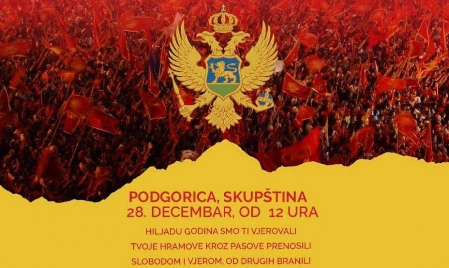 CRNA GORA: Nova vlast najavila izmjene Zakona o slobodi vjeroispovijesti, Crnogorske domoljubne organizacije pozvale Crnogorce na prosvjed patriotski-skup crnogoraca