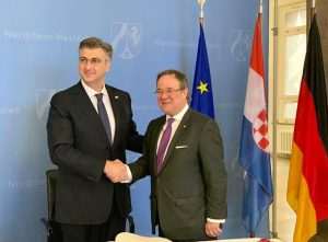 IZBORI U CDU: Armin Laschet novi predsjednik stranke i mogući budući njemački kancelar Premijer Andrej Plenković i Armin Laschet (arhiv FM) / Foto: Fenix