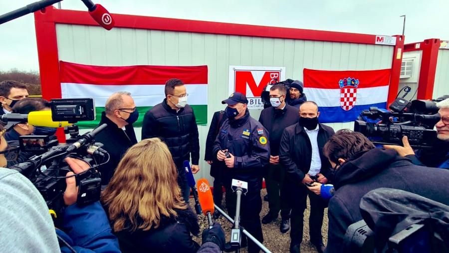 peter szijjarto i grlic radman u petrinji