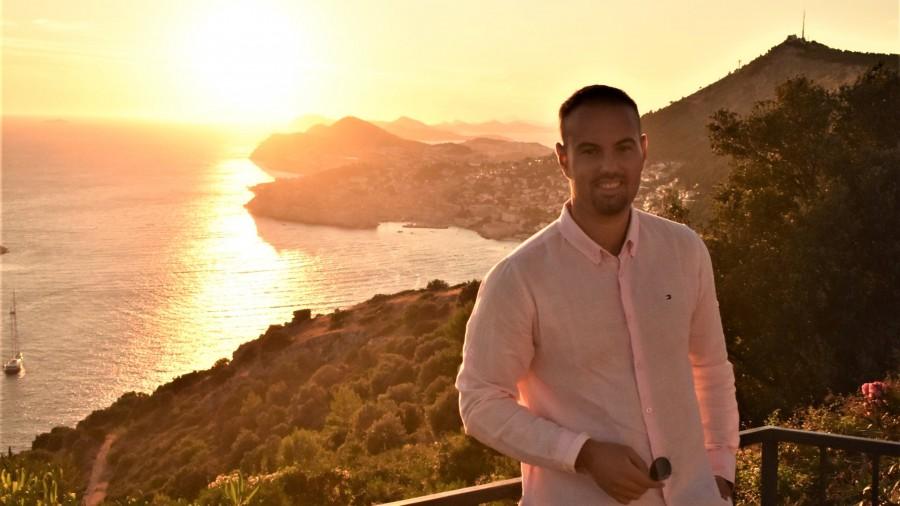 Juliano Ament na vidikovcu iznad svog Dubrovnika / Foto: Fenix (C.A.)