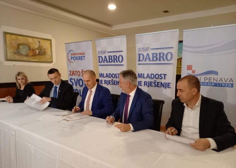 Škoro, Dabro, Penava i Matić potpisali sporazum o izbornoj suradnji Škoro, Dabro, Penava i Matić potpisali sporazum o izbornoj suradnji