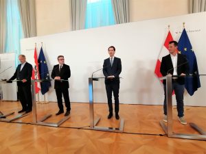 Austrijski kancelar Kurz: Virus će ostati godinama. Maske od 22. srpnja samo još u javnom prijevozu i supermarketima Austrijski kancelar Kurz: Virus će ostati godinama. Maske od 22. srpnja samo još u javnom prijevozu i supermarketima