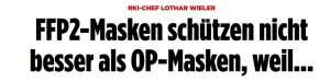 ŠEF INSTITUTA ROBERT KOCH: FFP2 maske ne štite ništa bolje od običnih medicinskih maski - evo zašto ŠEF INSTITUTA ROBERT KOCH: FFP2 maske ne štite ništa bolje od običnih medicinskih maski - evo zašto