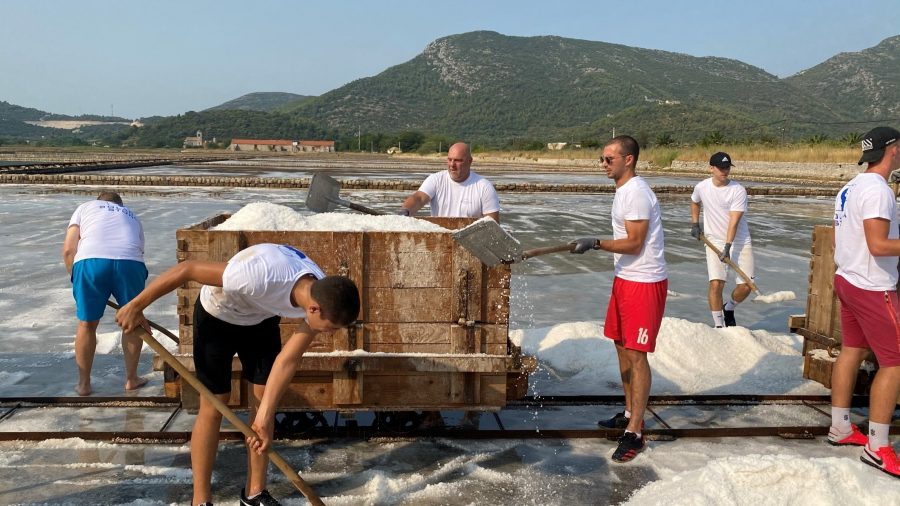 (FOTO I VIDEO) SPASILI 60 TONA SOLI: Rukometaši RKHM Dubrovnik odazvali se pozivu iz Stona za berbu soli (FOTO I VIDEO) SPASILI 60 TONA SOLI: Rukometaši RKHM Dubrovnik odazvali se pozivu iz Stona za berbu soli