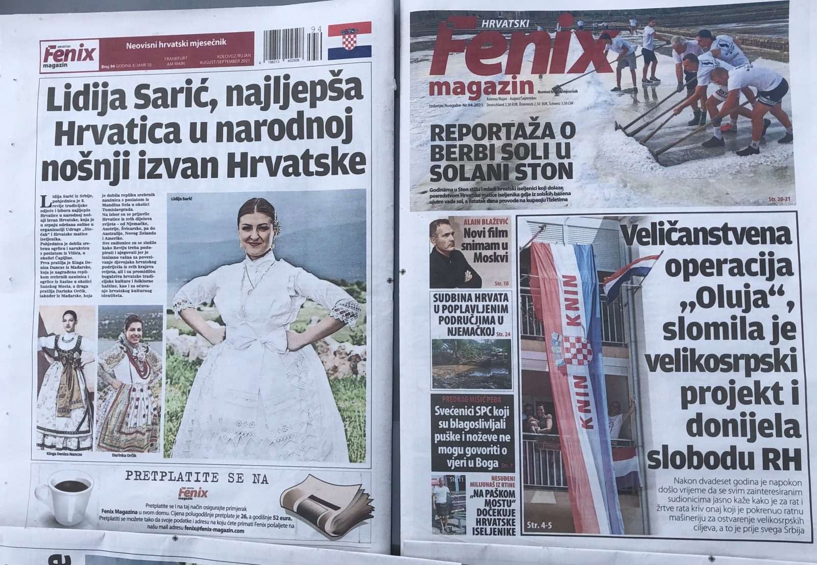 IZ TISKA JE IZIŠAO NOVI FENIX MAGAZIN: Hrvatski iseljenici otkrivaju što im se događa, pročitajte i zanimljivosti iz sporta, glazbe, kulture... IZ TISKA JE IZIŠAO NOVI FENIX MAGAZIN: Hrvatski iseljenici otkrivaju što im se događa, pročitajte i zanimljivosti iz sporta, glazbe, kulture...