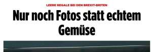 PRAZNE POLICE U SUPERMARKETIMA: Umjesto pravog povrća - fotografije