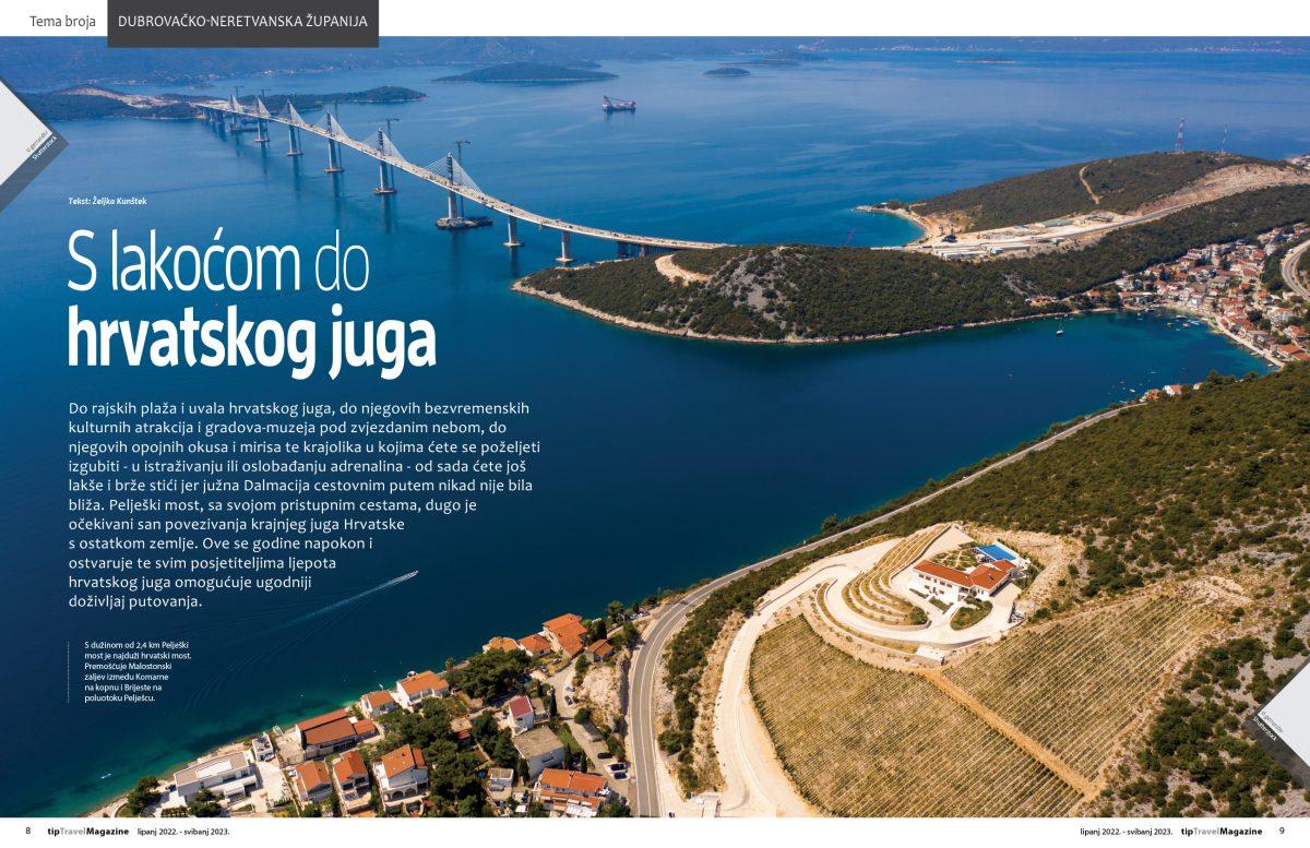 VODEĆI ONLINE MAGAZIN O TURIZMU: Novi tipTravel magazine uvrstio Pelješac i Korčulu u hit destinacije 2022. VODEĆI ONLINE MAGAZIN O TURIZMU: Novi tipTravel magazine uvrstio Pelješac i Korčulu u hit destinacije 2022.