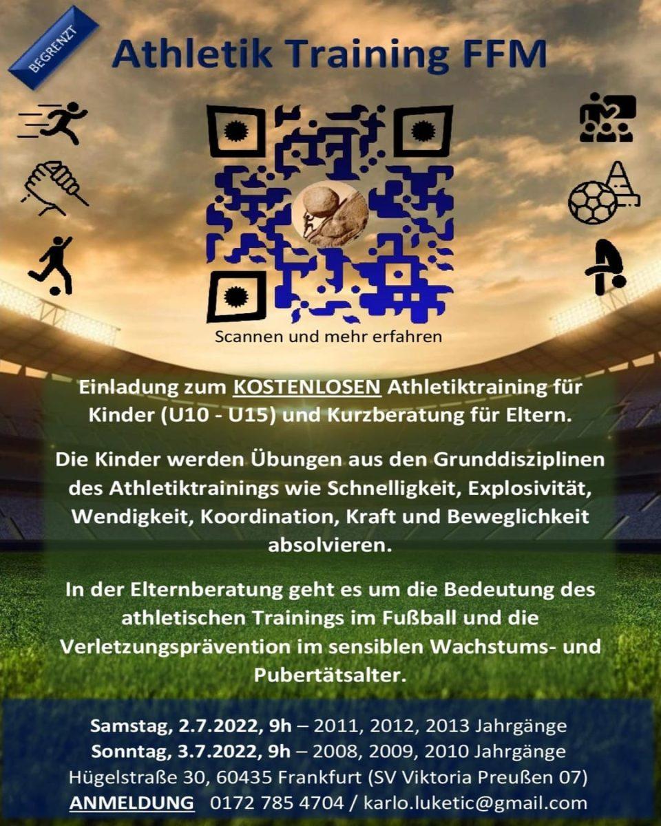 FRANKFURT: Besplatni kondicijski trening za mlade sportaše FRANKFURT: Besplatni kondicijski trening za mlade sportaše