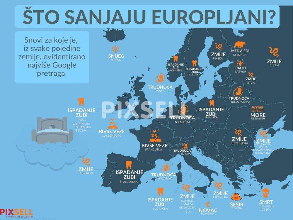 GOOGLE TRAŽILICA POKAZALA: Europljani najčešće traže značenje nakon što sanjaju zmije, ispadanje zubi, bivše veze i trudnoću GOOGLE TRAŽILICA POKAZALA: Europljani najčešće traže značenje nakon što sanjaju zmije, ispadanje zubi, bivše veze i trudnoću