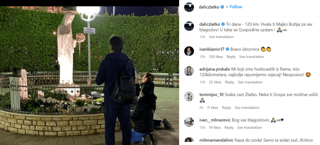 ZLATKO DALIĆ STIGAO U MEĐUGORJE: Hodočašće započeo u rodnom Livnu. ZLATKO DALIĆ STIGAO U MEĐUGORJE: Hodočašće započeo u rodnom Livnu.