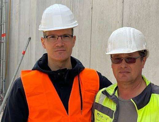 AMAZON DOBIVA TORANJ U SREDIŠTU BERLINA: Hrvati sudjelovali u gradnji najvišeg tornja u njemačkoj metropoli dipl. ing. Tomica cudina i poslovodja darko pranjic