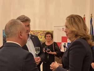 PLENKOVIĆ U BERLINU: Predsjednik hrvatske Vlade susreo se s predstavnicima hrvatske zajednice u veleposlanstvu RH gordan bakota andrej plenkovic i marija kolak
