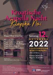 KLAPSKA NOĆ U STUTTGARTU: “Filiae Croatie“ obilježavaja svoju 12. godišnicu djelovanja