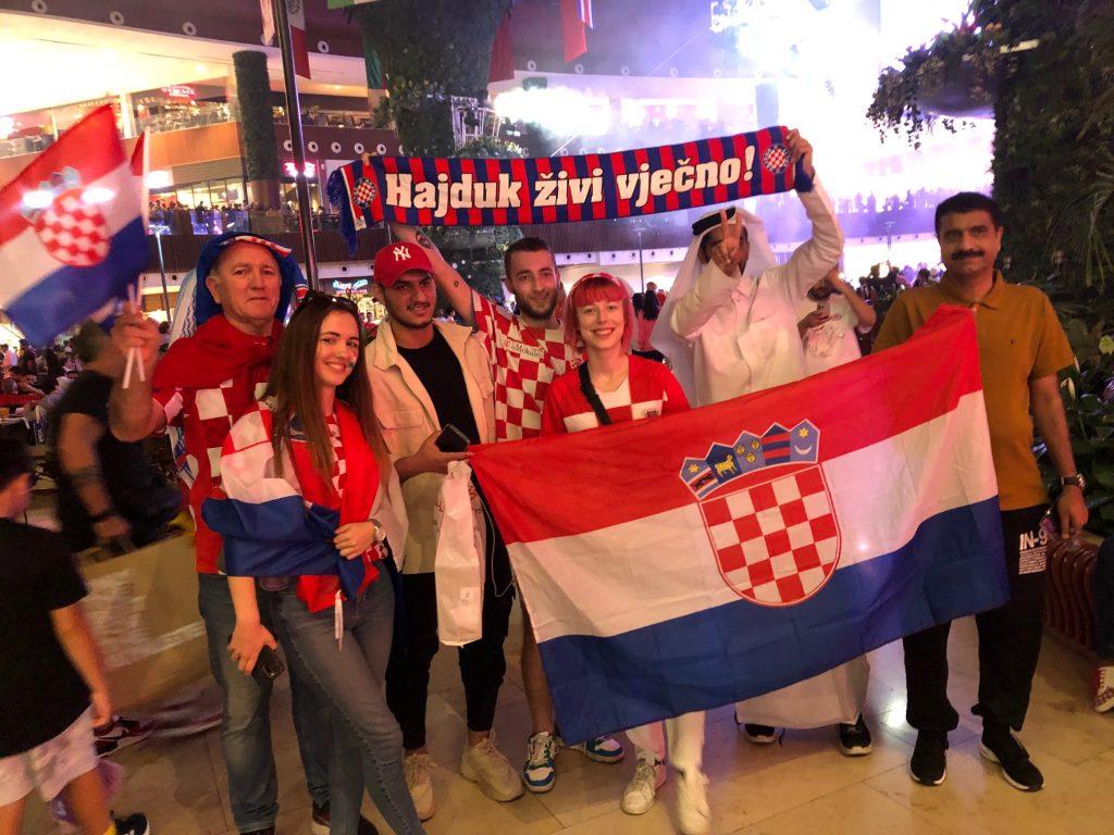 Hrvatski navijaci Mall of Qatar