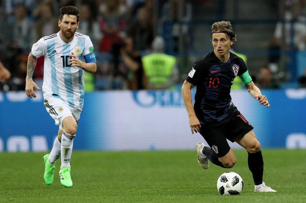 MODRIĆ USPJEŠNIJI OD MESIJA: U oba dosadašnja reprezentativna sudara s Messijem, slavio je Modrić messi - modric