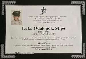 PREMINUO JE LUKA ODAK: Bio je hrvatski politički emigrant, bojnik Hrvatske vojske i suosnivač Croatije Nürnberg