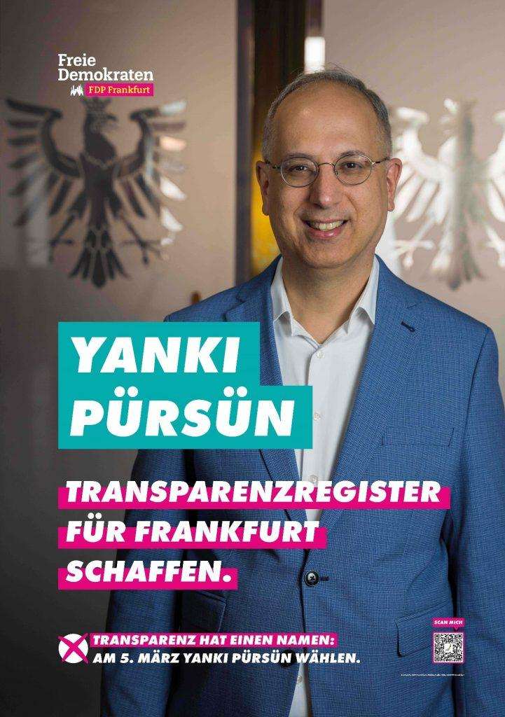 OB-WAHL FRANKFURT / INTERVIEW MIT YANKI PÜRSÜN: In Frankfurt am Main benötigen wir eine Gleichberechtigung der Verkehrsmittel und kein Autoverbot