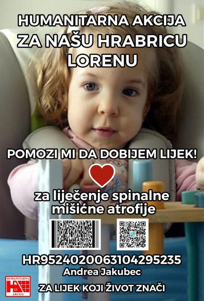 OČAJNI RODITELJI MOLE ZA POMOĆ: Sredstva za liječenje njihove Lorene još nisu prikupljena!