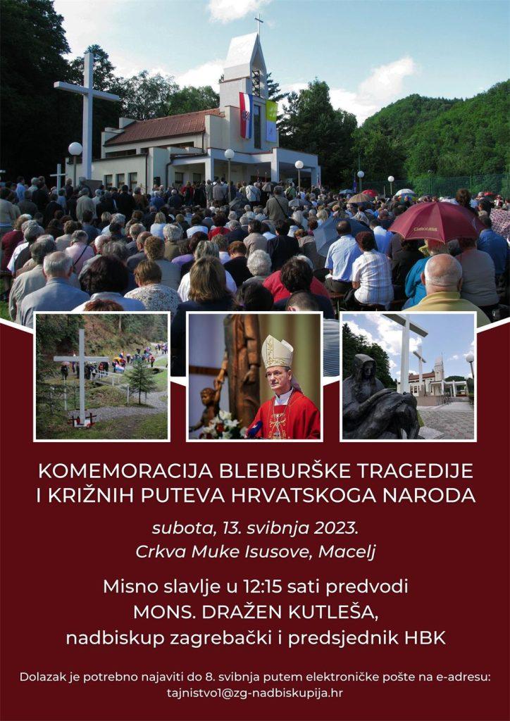 MACELJ: Misu za žrtve Bleiburške tragedije ove će godine predvoditi mons. Dražen Kutleša MACELJ: Misu za žrtve Bleiburške tragedije ove će godine predvoditi mons. Dražen Kutleša